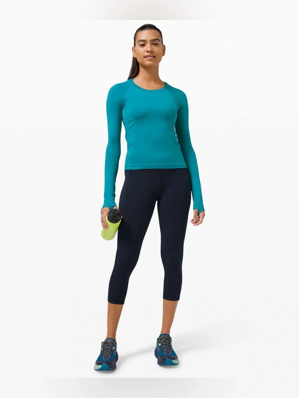 Lululemon Swiftly Tech Long-Sleeve Shirt 2.0 *Waist Length Hawaiian Blue